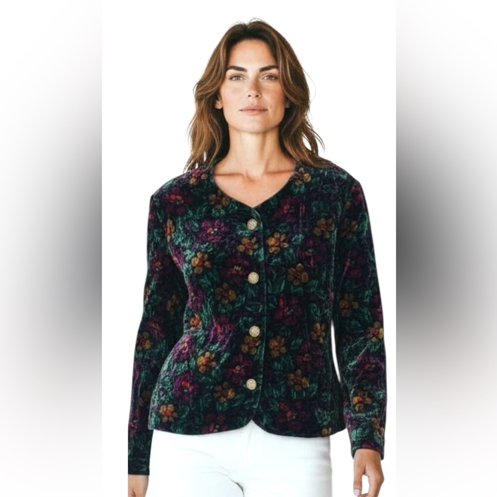 Eatons Petite Vintage Holiday Season Short Jacket w Gorgeous Colours